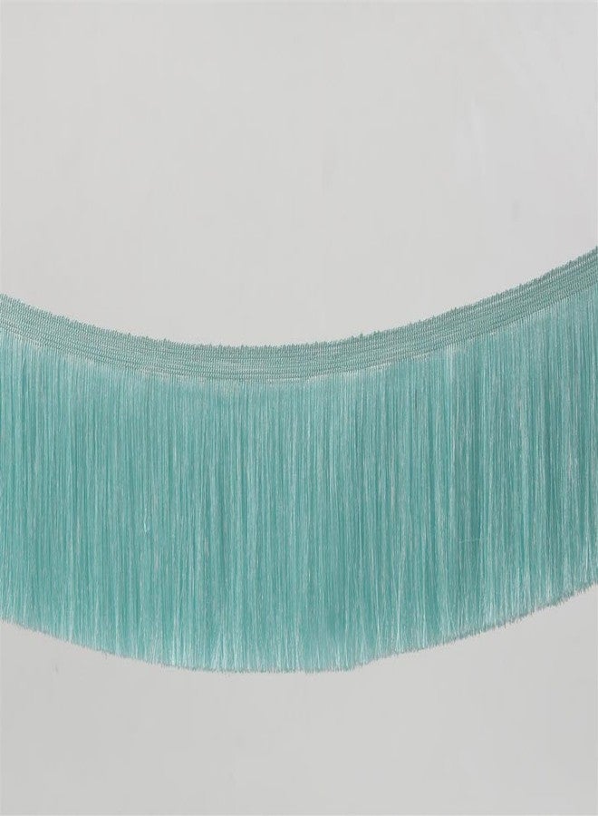 Anida Fringe Trim Lace Polyerter Fibre Tassel 6Inch Wide 9 Meter Packing Long for Clothes Accessories Latin Wedding Dress DIY Lamp Shade Decoration (Mint Green) - Image 2